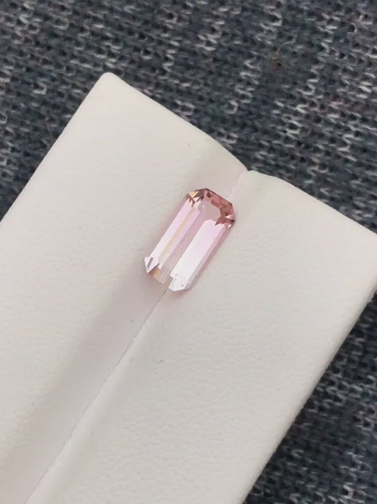 Bi Colour Tourmaline 1.80 Ct Emerald Cut Beautiful Bi Tourmaline - Gemstone