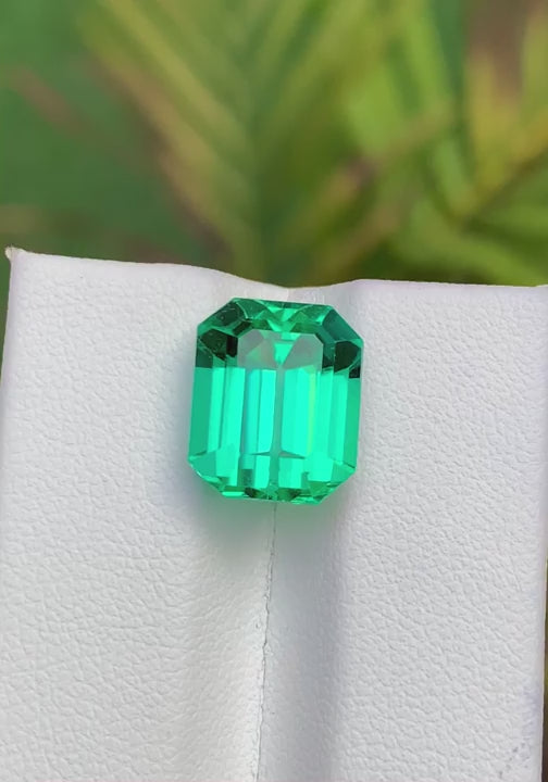 Green Spodumene 9.90 Ct Perfect Faceted Cut  Green Spodumene