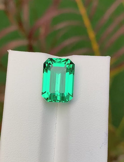Green Spodumene 12.80 Ct Perfect Faceted Cut  Green Spodumene