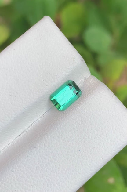 Tourmaline 0.95 Ct Perfect Cut Bluish Green Tourmaline Afghanistan - Gemstone