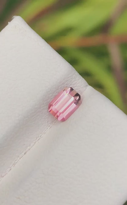 0.60 Pink Tourmaline - Emerald Cut, Perfect for Fine Jewelry - Gemstone