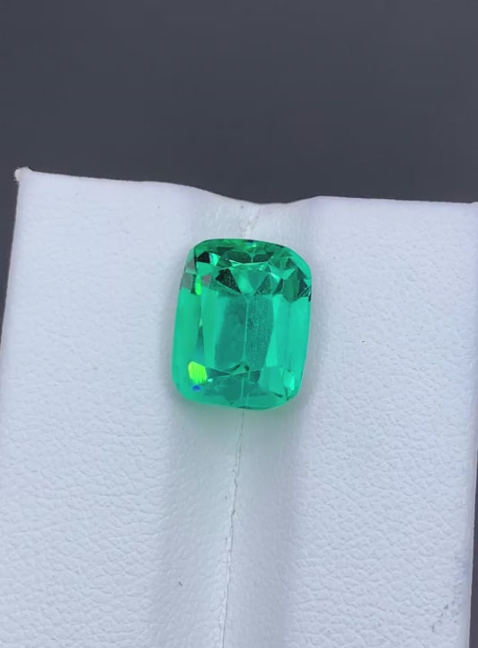 Green Spodumene 9.10 Ct Perfect Faceted Cut  Green Spodumene