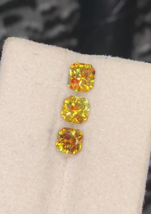 Fire Sphene 2.50 Ct Perfect Faceted Cut  Fire Sparkling Sphene Lot