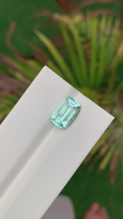 4 Ct Mint Green Tourmaline - Afghan Origin, Fine Cut - Gemstone