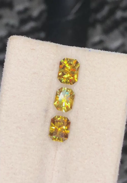 Fire Sphene 2.60 Ct Perfect Faceted Cut  Fire Sparkling Sphene Lot