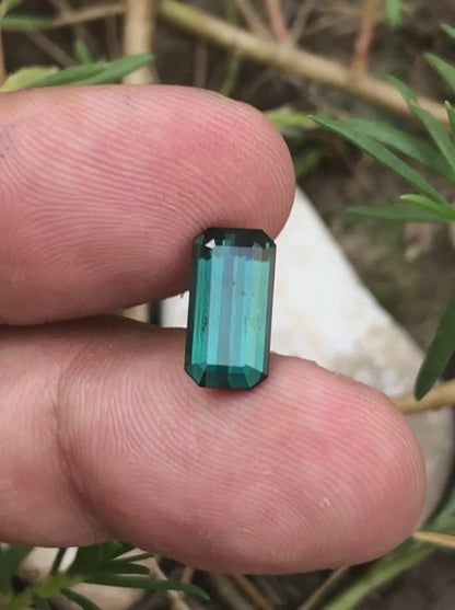 Indicolite Tourmaline 2.90 Ct Perfect Cut Beautiful Indicolite Tourmaline - Gemstone