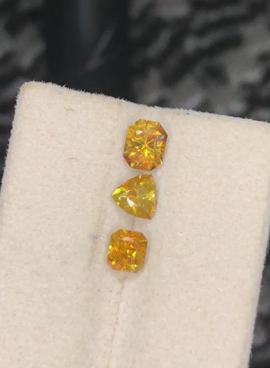 Fire Sphene 2.10 Ct Perfect Faceted Cut  Fire Sparkling Sphene