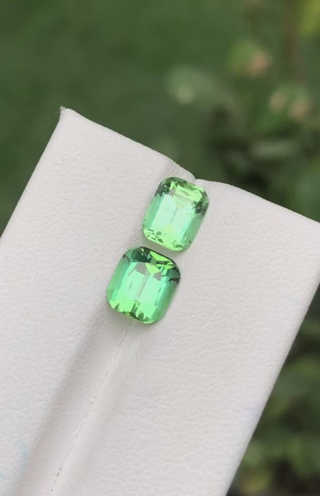 Tourmaline 3.60 Ct Perfect Faceted Cut Greenish Tourmaline From AFG - Gemstone