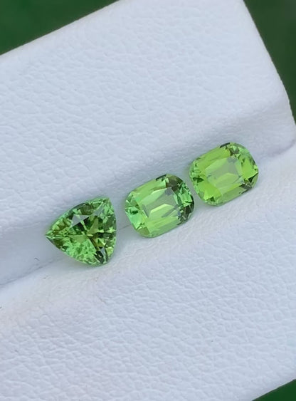 Green Tourmaline Lot 1.65 Ct Perfect cut Beautiful Tourmaline AFG - Gemstone
