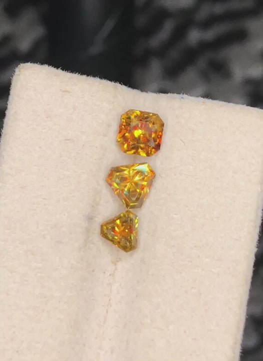 Fire Sphene 2.20 Ct Perfect Faceted Cut  Fire Sparkling Sphene