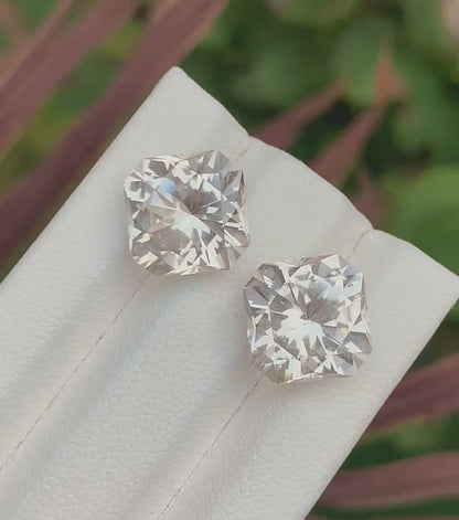 Matching 15.60 Ct Topaz Pair - Skardu Gems - Precision Cut - Gemstone
