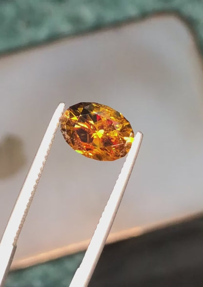 Sphene 3.20 Ct Perfect Cut  Fire Sparkly Golden Sphene Pakistan