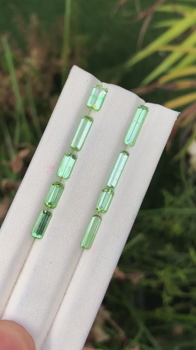 6.25 Ct Green Tourmaline Lot | Loose Gemstones for Jewelry - Gemstone