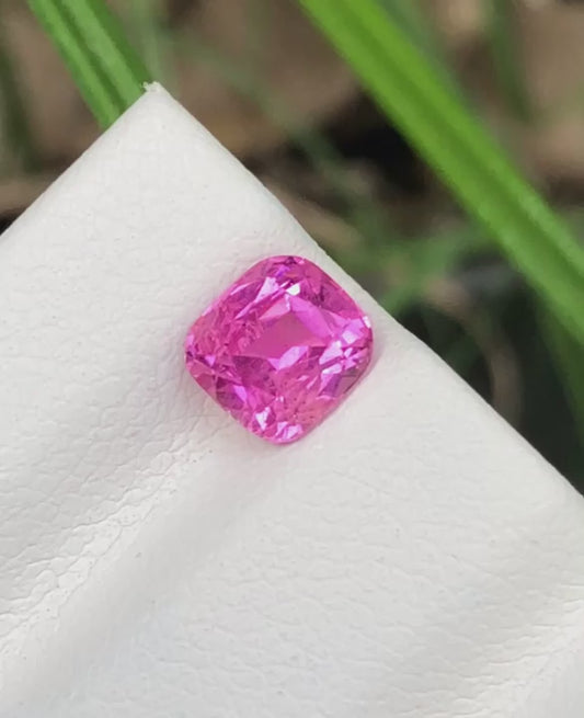 1.00 Carat Rubellite - Radiant Pink Tourmaline, - Gemstone